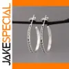 Vintage Silver Leaf Hoop Earrings