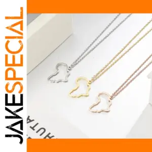 African Map Necklace for Women