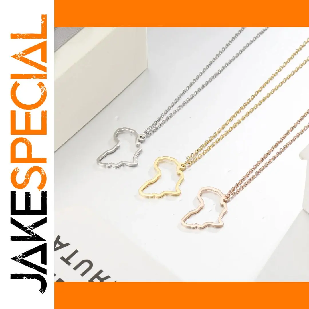 African Map Necklace for Women 1 African Map Necklace for Women