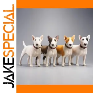 Realistic 1/6 Scale Bull Terrier Figurine