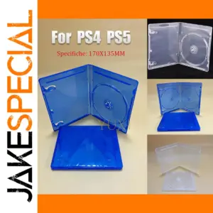 Blue Clear Disc Storage Box for PS4 & PS5