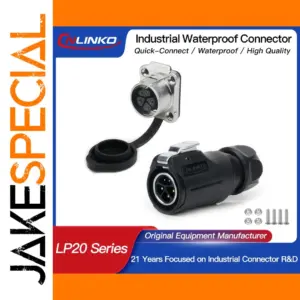 LP20 Hybrid Pin Waterproof Connector 250V-300V