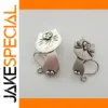 Cute Cat-Shaped Earrings in Silver or Gold