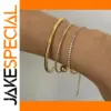 Stainless Steel Gold PVD Bracelet for Women