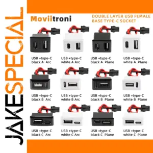 Dual USB Power Socket with Type-C & A Ports