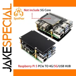 Raspberry Pi 5 PCIe to M.2 Hub with 4G/5G Support