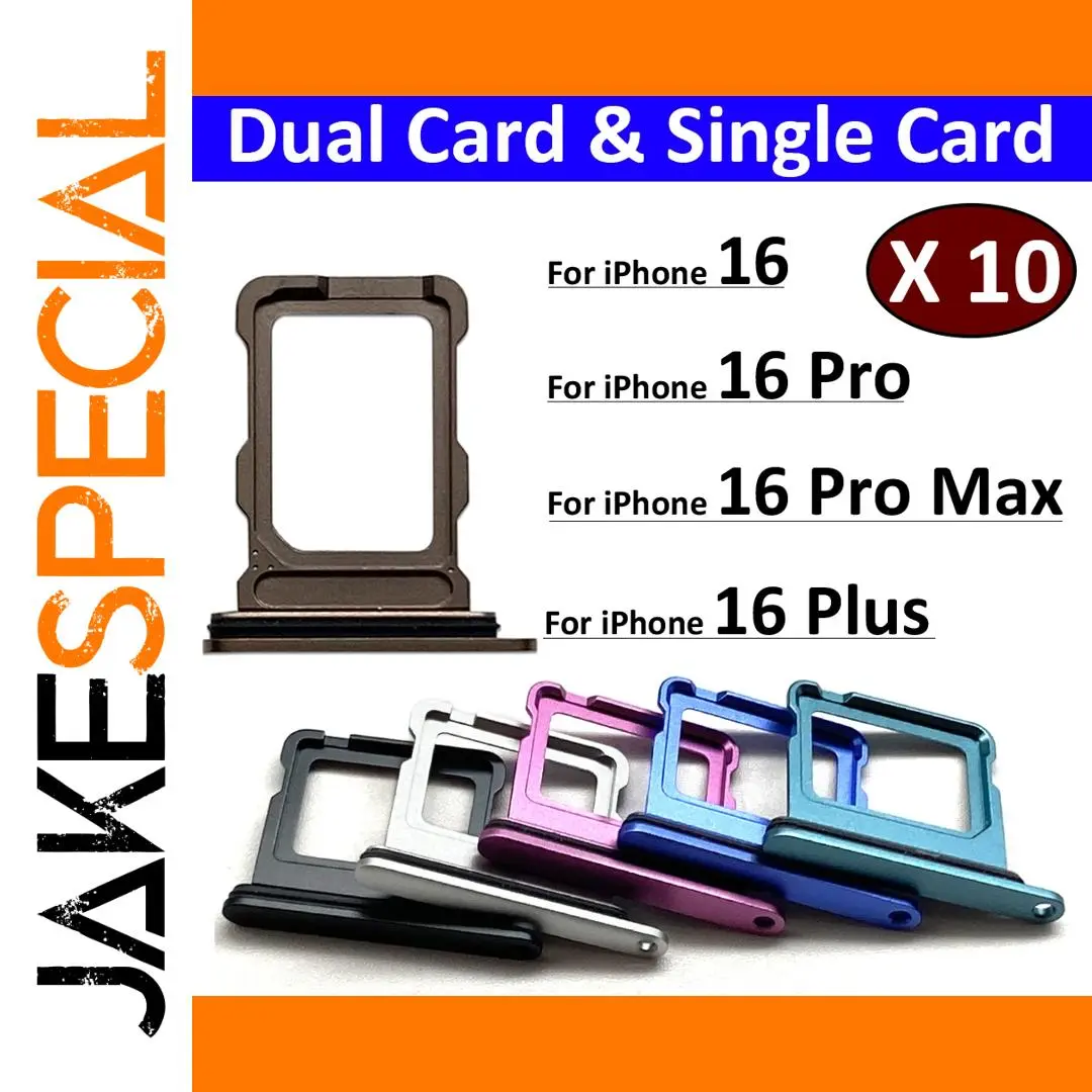 iPhone 16 Series Aluminum Dual/Single Card Trays Set 1 iPhone 16 Series Aluminum Dual/Single Card Trays Set