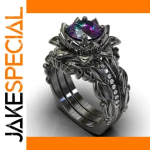 Elegant Floral Hollow Rings Set for Women