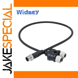 M12 5-Pin Waterproof Y-Adapter Connector
