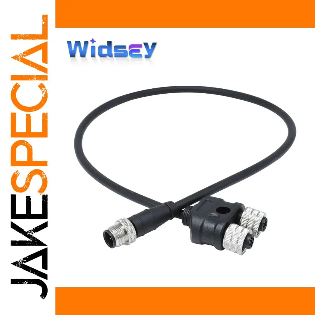 M12 5-Pin Waterproof Y-Adapter Connector 1 M12 5-Pin Waterproof Y-Adapter Connector