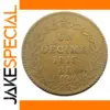 1815 French Decime Brass Coin Replica