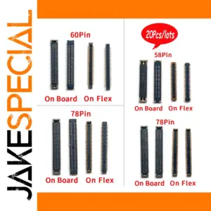 Set of 20 Samsung LCD Flex Connectors for A01, A21, A50, A70, A80