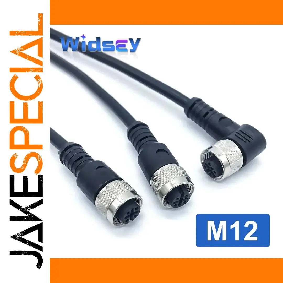 M12 Aviation Connector Set for Industrial Use 1 M12 Aviation Connector Set for Industrial Use