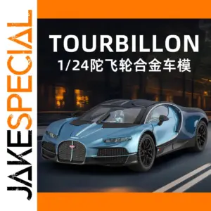 Blue 1:24 Scale Bugatti Model Car