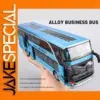 Vibrant Blue Diecast Alloy Double-Decker Bus Model