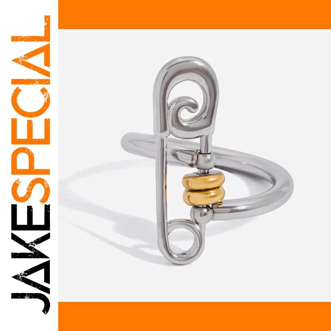 Stainless Steel Women's Skeleton Gold Ring 1 Stainless Steel Women's Skeleton Gold Ring