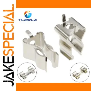 Copper Automotive Fuse Clips Set 10x38mm (5 Pieces)