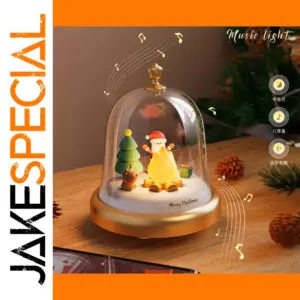 Vintage Christmas Night Light and Bluetooth Speaker