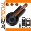 Black Stainless Steel Cigar Accessory Set
