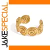 Stainless Steel Gold Spiral Cuff Bracelet