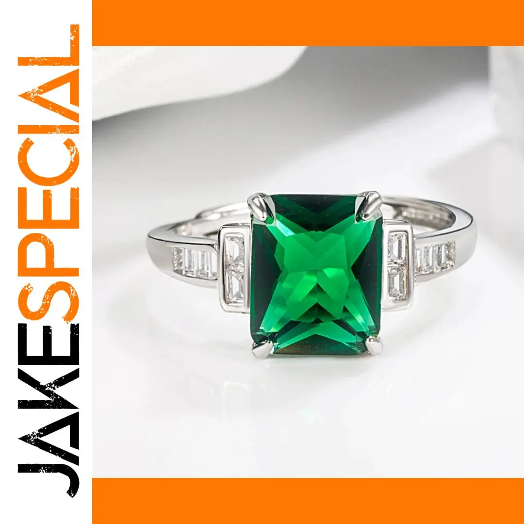 Silver Geometric Fashion Ring with Cubic Zirconia 1 Silver Geometric Fashion Ring with Cubic Zirconia