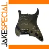 Black Prewired Guitar Pickguard Set for Stratocaster