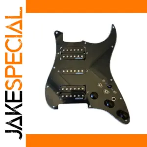 Black Prewired Guitar Pickguard Set for Stratocaster