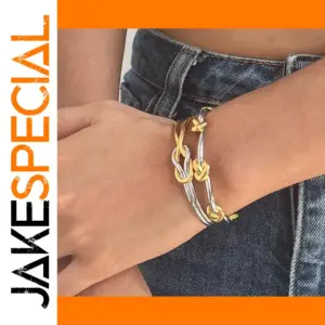 Two-Tone Stainless Steel Women's Bracelet