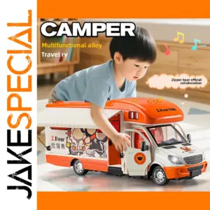 Vibrant 1:32 Cartoon Bear RV Toy with Sound