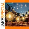 Outdoor LED G40 String Lights with 2200K Warm Glow
