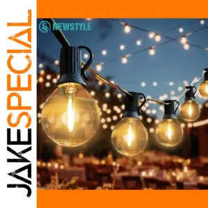 Outdoor LED G40 String Lights with 2200K Warm Glow