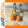 Vintage Drop Earrings with Orange Accents