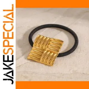 Stainless Steel Gold-Tone Hair Accessory