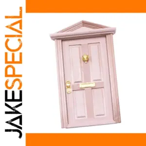 Vintage Wooden Dollhouse Door with Gabled Top