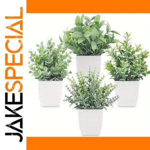 Artificial Bonsai Set of 4 for Home Decor