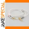 Premium Silver Audio Cable with Multiple Connectors