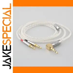 Premium Silver Audio Cable with Multiple Connectors