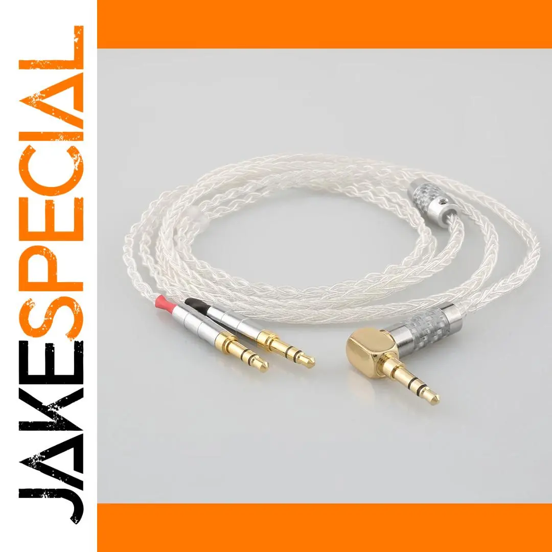 Premium Silver Audio Cable with Multiple Connectors 1 Premium Silver Audio Cable with Multiple Connectors