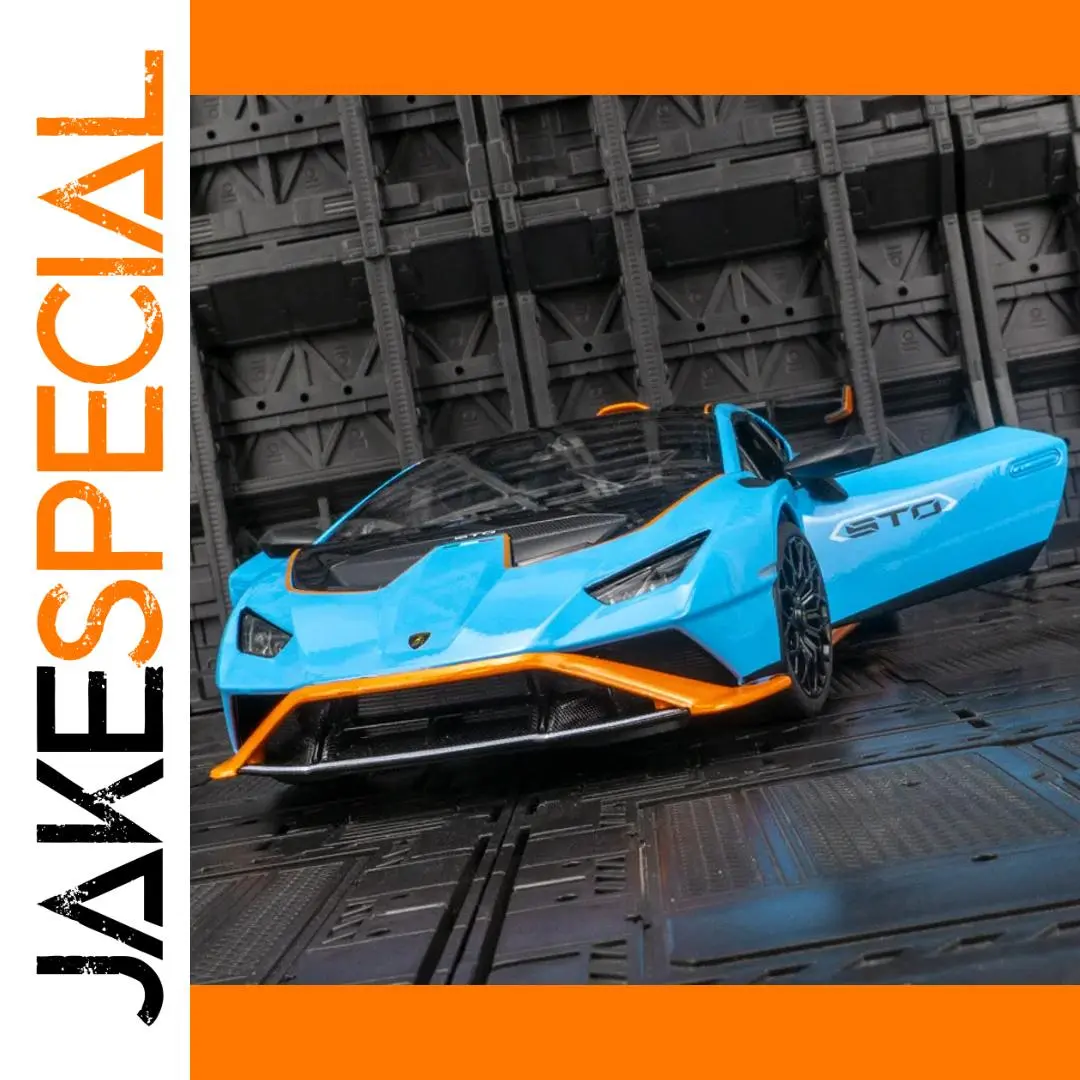 Vivid Blue Lamborghini Huracan STO 1:18 Model 1 Vivid Blue Lamborghini Huracan STO 1:18 Model