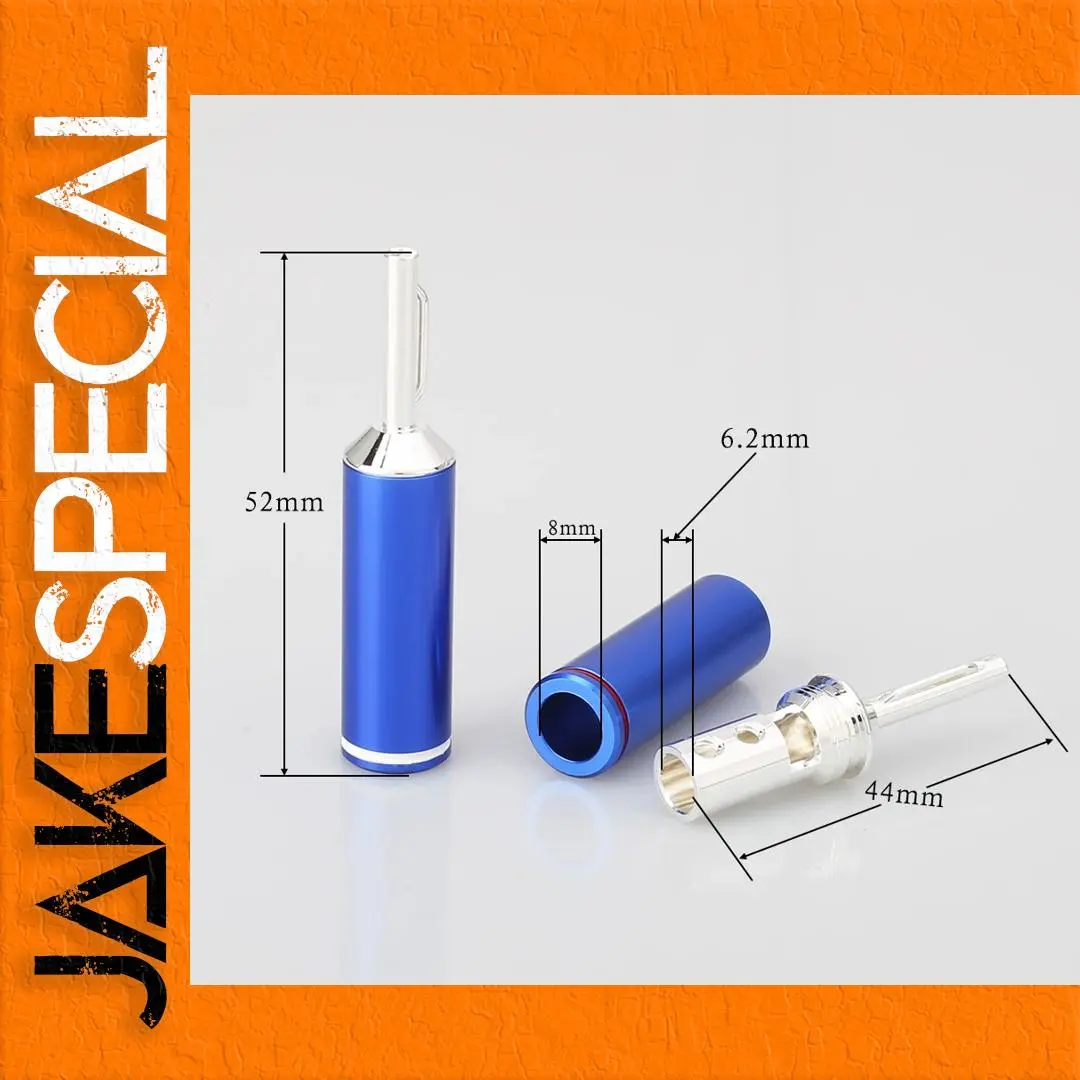 Silver-Plated Banana Plug Connector Set (4 pcs) 1 Silver-Plated Banana Plug Connector Set (4 pcs)