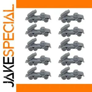 Resin Models of BM21 Hail Rocket Launch Vehicles