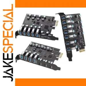 USB PCIe Expansion Card with 7 Ports
