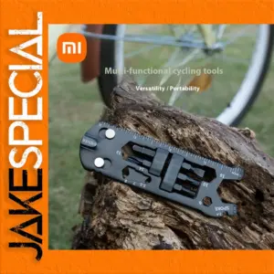 Black Folding Bicycle Repair Tool Kit