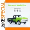 Vibrant Green Diecast Pickup Truck Model