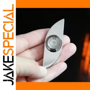 Silver Leaf-Shaped Gyroscope Fidget Spinner