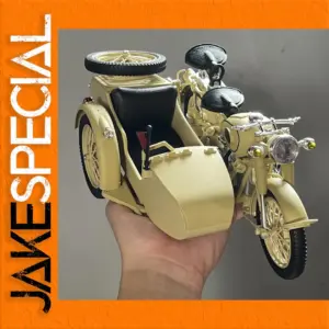Vintage Military Motorcycle Model 1:10 Scale