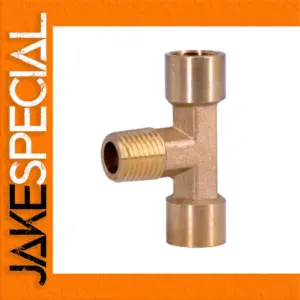 Brass 1/4" NPT T-Fitting for Plumbing