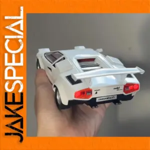 White Lamborghini Countach LP500S Diecast Model