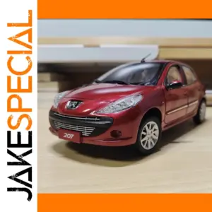 Red Peugeot 207 1:18 Scale Die-Cast Model