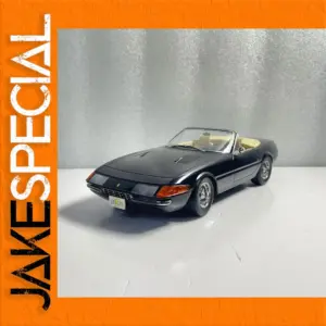 Sleek 1/18 Scale Black Convertible Car Model